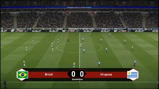 Brazil vs Uruguay  World Cup 2026 Qualifiers  Live Football Match  4K [upl. by Annawat]