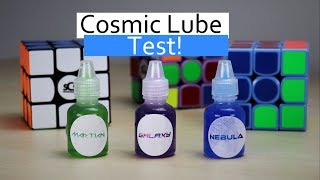 Cosmic Lube Test Review and Comparison SpeedCubeShopcom [upl. by Dnumsed]