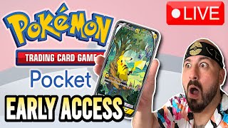 POKEMON TCG POCKET EARLY ACCESS LAUNCH [upl. by Arundel]