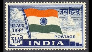 Indian Stamps 1947  First Stamps of Independent India  Indian Philately  Guruji8stamps [upl. by Lupee]