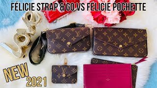 Comparison Louis Vuitton Félicie Strap amp Go VS Félicie Pochette [upl. by Tristis621]