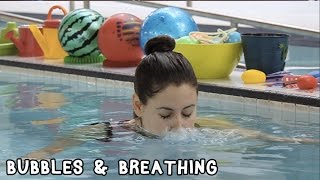 Step 3 Bubbles amp Breathing While Swimming  Learn How to Swim with AquaMobile [upl. by Orelu64]