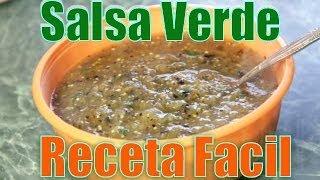 Salsa Verde  Receta Facil  Recetas en Casayfamiliatv [upl. by Ailel761]