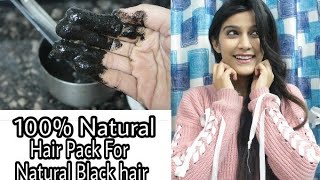 One Ingredient  Turn Grey hair to Natural Black  Hair Pack for White Hair  Super Style Tips [upl. by Otcefrep598]