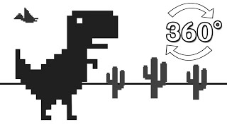 360 Video of the Chrome Dinosaur Game but it has an unexpected ending [upl. by Eita]