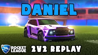 Daniel Ranked 2v2 POV 491  Daniel amp Glftyy VS Aiipa amp comm  Rocket League Replays [upl. by Anatnas]