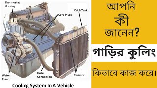 কিভাবে ইঞ্জিন কুলিং সিস্টেম কাজ করে। How Engine Cooling Water System Works। Car Engine Cooling। [upl. by Aihsel]