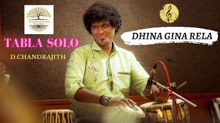 Dhina Gina Rela  Traditional Tabla Solo  Chandrajith  Satish Kolli [upl. by Monto503]