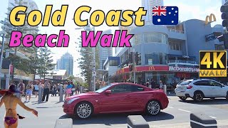 4k Beach Walk 🌴 Surfers Paradise Gold Coast 🏖️ Australia 2024 [upl. by Britt229]