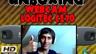 Unboxing de WebCam Logitech c270  Instalacion  Prueba de Calidad 720p [upl. by Amalita819]