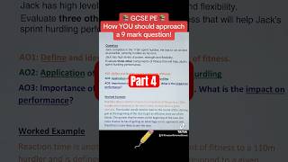 Part 4 How GCSE PE students should respond to a 9 mark question fyp shorts education pe gcse [upl. by Kassia526]