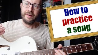 Not just rockabilly guitar lesson  how to practice a song [upl. by Stanzel103]