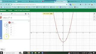 Desmos  Create a Table [upl. by Yc]