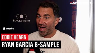 Eddie Hearn REACTS To Ryan Garcias BSample Result [upl. by Aisanahta43]