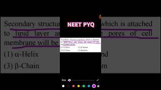 NEET Biology PYQ Practice neet neetpyq neetbiology neetmotivation shorts [upl. by Dremann]