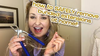 Great Length Hair Extensions HOW TO safely remove bonded great length extensions at home [upl. by Asher626]