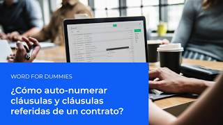 ¿Cómo autonumerar las cláusulas y cláusulas referidas de un contratos [upl. by Bendick]