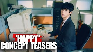 BTS Jin works at the office in new ‘Happy’ teasers [upl. by Mame]