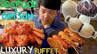 All You Can Eat SEAFOOD Buffet amp LUXURY Dim Sum in Taipei Taiwan Taiwan Food Tour [upl. by Quent]