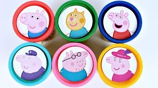 Massinha de Modelar Play Doh PEPPA PIG E FAMILIA PEPPA PIG Surpresas Canal KidsToyShow [upl. by Sheehan]