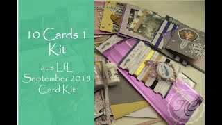 10 Cards 1 Kit LfL September 2018 Card Kit [upl. by Wun900]