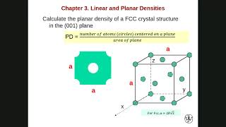 Planar Density Calculations Chapter 3 [upl. by Burkhart]