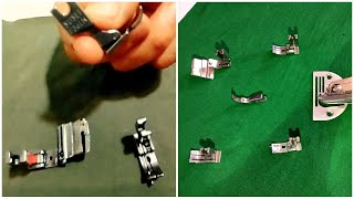 6 Basic type presser foot tutorials for beginners  sewing tips and tricks with presser foot [upl. by Enairb294]