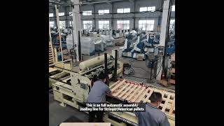 SF9010 American Standard Wood Pallet Nailint Machine [upl. by Dachy776]