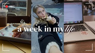 week in my life 📓 midterms week studying work at brandy nyc life [upl. by Eniroc915]