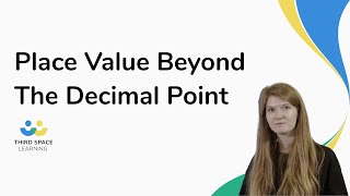 Place Value Beyond The Decimal Point [upl. by Corina]