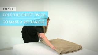 Adairs Video Tips 2  How to fold a fitted sheet [upl. by Truscott]