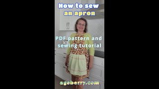 How to sew an apron with a towel attached [upl. by Lekram36]