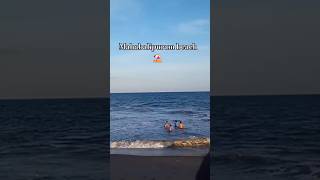 Went to Mahabalipuram beach ⛱️ in Chennaibeach trip youtubeshorts [upl. by Nollat]