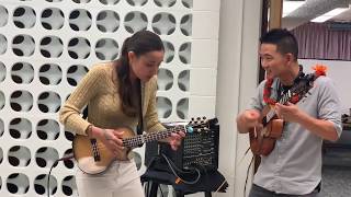 Jake Shimabukuro amp Taimane jam quotBodysurfingquot [upl. by Akemat254]