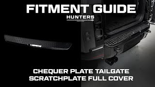 HOW TO FIT CHEQUER PLATE TAILGATE SCRATCHPLATE FULL COVER REAR COVER FITMENT TUTORIAL [upl. by Mayworm]