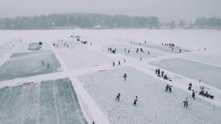 CANAM Lake Placid Pond Hockey  Be Lake Placid [upl. by Nirok]