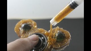 How to Make a Golden Fidget Spinner  DIY Gold Spinner [upl. by Nylatsirk735]