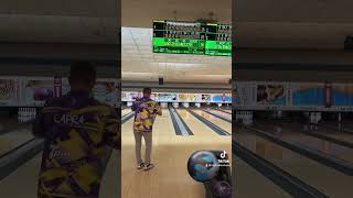 2 handed bowler bowls a perfect game follow highrollers livelikeavessel bowler bowlingbowler [upl. by Gizela]