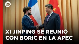 PERÚ  XI JINPING se reunió con BORIC en la APEC [upl. by Nilat495]