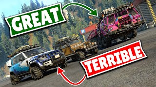 Ranking All Standalone DLC Trucks From Worst To Best  SnowRunner [upl. by Artinek967]