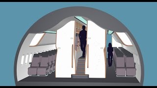 New aircraft cabin design to improve comfort in economy and business classes [upl. by Aenitsirhc]