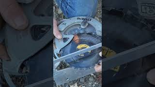 How to install a blade on a DeWalt Skilsaw [upl. by Atiuqram]