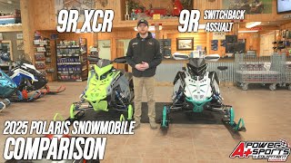 2025 Polaris Patriot 9R Indy XCR vs Patriot 9R Switchback Assault Snowmobile Comparison [upl. by Suiradal]