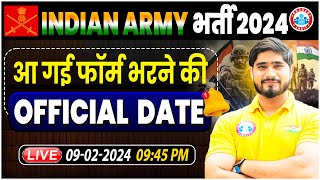 Indian Army भर्ती 2024 Army Official Update Army Online Form Age Limit Info By Dharmendra Sir [upl. by Yraht867]