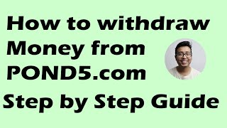 Pond5 Payout Step by step guide How to withdraw money from POND5 [upl. by Ajile]