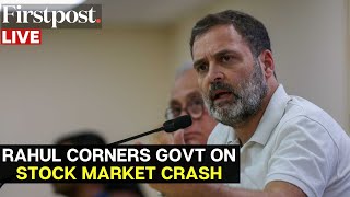 India Election 2024 Results LIVE Rahul Gandhi Holds Press Conference Speaks on Stock Market Crash [upl. by Gibeon]