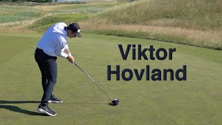 Viktor Hovland Slow Motion Driver Swing DowntheLine [upl. by Jessey]