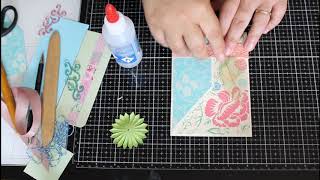 Tuto carte danniversaire marquepage  Tutoriel scrapbooking carte 🌸 [upl. by Deehsar]