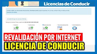 REVALIDACIÓN DE LICENCIA DE CONDUCIR 2023 TUTORIAL PASO A PASO [upl. by Haridan829]