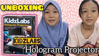 Unboxing Mainan  Hologram Projector by Kidzlabs [upl. by Fanechka]